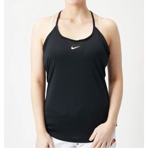 🆕 Nike Women's Dri-FIT One Elastika Tank Black Size XLarge